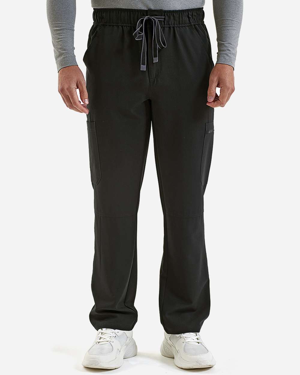 Men's Relentless Stretch Cargo Scrub Pants — Black